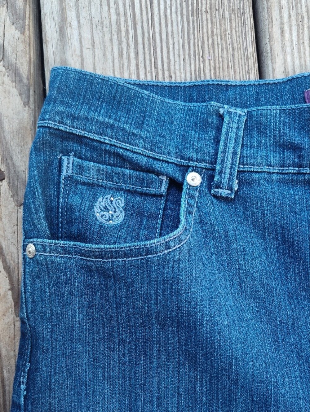Gloria Vanderbilt Amanda Capri Jeans Size 10 - Picture 4 of 8